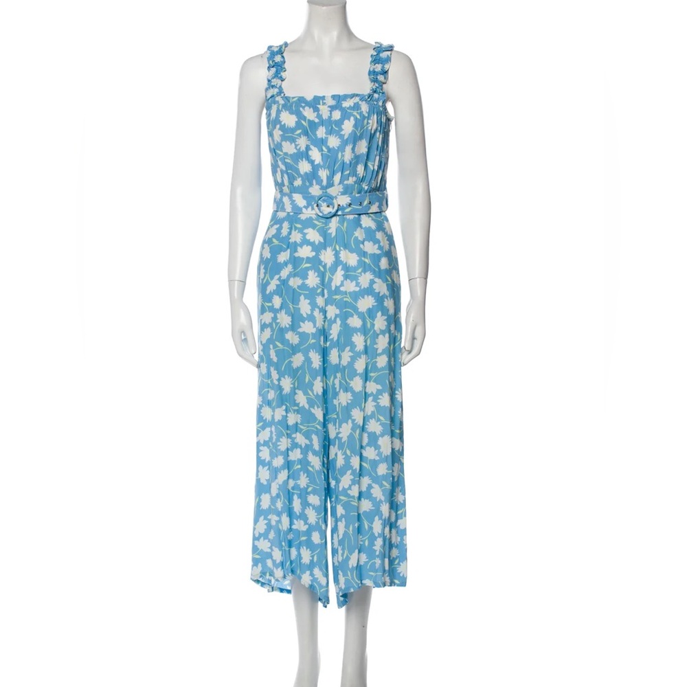 Faithful the Brand Blue  the and White Floral Jumpsuit Small size 4 175$